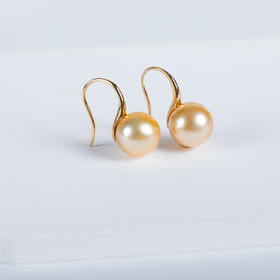 ⁶孤品：【南洋金珍珠】18K金钻石耳饰，10.1/10.3MM，编号EGS1，出证书，48小时鉴赏期——SS06-CR-YMZZ【HOT】