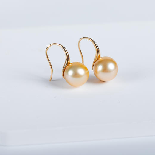 ⁶孤品：【南洋金珍珠】18K金钻石耳饰，10.1/10.3MM，编号EGS1，出证书，48小时鉴赏期——SS06-CR-YMZZ【HOT】 商品图0