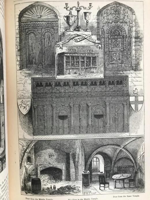 约19世纪后期 过去与现在的伦敦（全6卷） 数千幅版画插图 漆布精装16开 商品图11