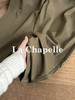 专柜实拍【遮胯显瘦通勤】拉夏贝尔/La Chapelle绵羊毛+莱赛尔！高腰单扣裤袢卷边设计西裤休闲哈伦裤 商品缩略图6