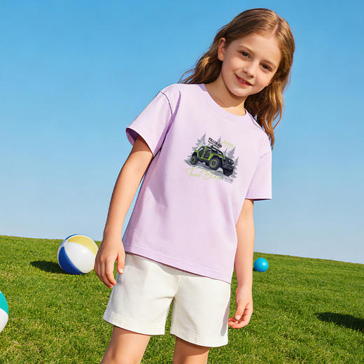 品牌直发【JEEP SPIRIT 儿童纯棉落肩T恤210TZ款 2件装】重磅200G儿童纯棉落肩T恤 如云感般柔软细腻 商品图4