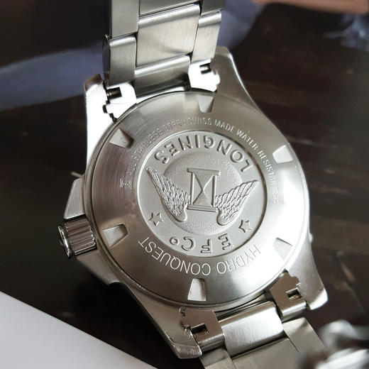 【95新】LONGINES 浪琴L3.782.4.56.6自动机械机芯日期显示43MM（男款）康卡斯系列精钢/陶质字圈160326NJS18 商品图7