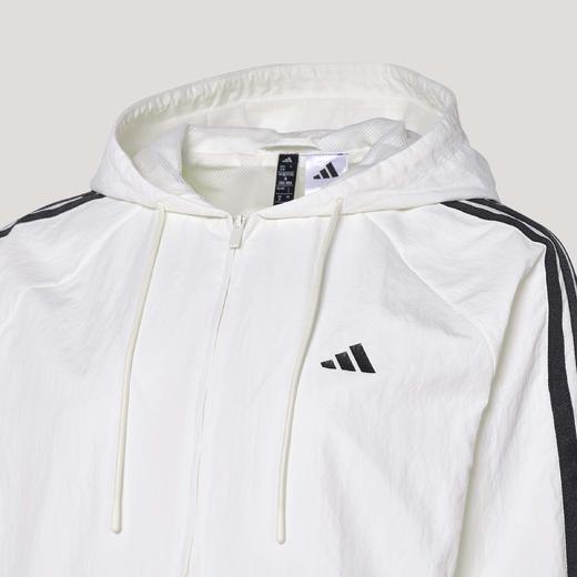 Adidas阿迪达斯DANCE LONG LENGTH JACKET 三条纹舞动系列拒水蝴蝶结运动休闲连帽夹克早春薄外套 商品图7