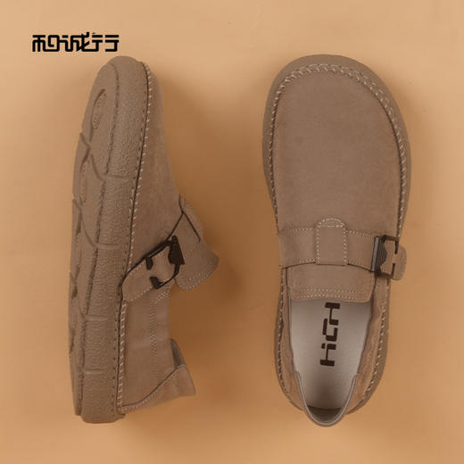 和诚行2026春季新款轻便一脚蹬懒人鞋时尚通勤百搭运动男式休闲鞋0930277 商品图0