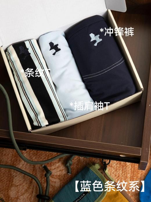 【秒杀】AIWAYYOYI联名韩国小狗品牌系列款 到手3件【儿童净版T恤+儿童条纹T恤 +儿童0压重长裤 】 商品图10