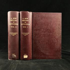 1909年 卫理公会新史（全2卷） 数十幅插图 精装18开