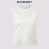 【商场同款】MAXRIENY法式优雅钉珠镂空毛衫女25夏修身显瘦上衣女(货号:MC86SW269) 商品缩略图4