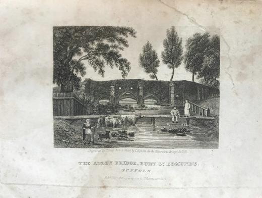 约19世纪早期 萨福克旅游者（全2卷合订本） 数十幅版画插图与地图 真皮精装大32开 商品图4