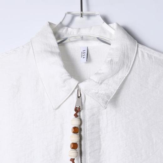 SDSA男装2026新款高贵轻奢潮牌纯色半拉链翻领短袖T恤百搭舒适 商品图1