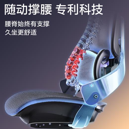 【随动撑腰 专利科技】ue永艺Flow550系列人体工学椅 3D云端环抱颈枕 商品图1