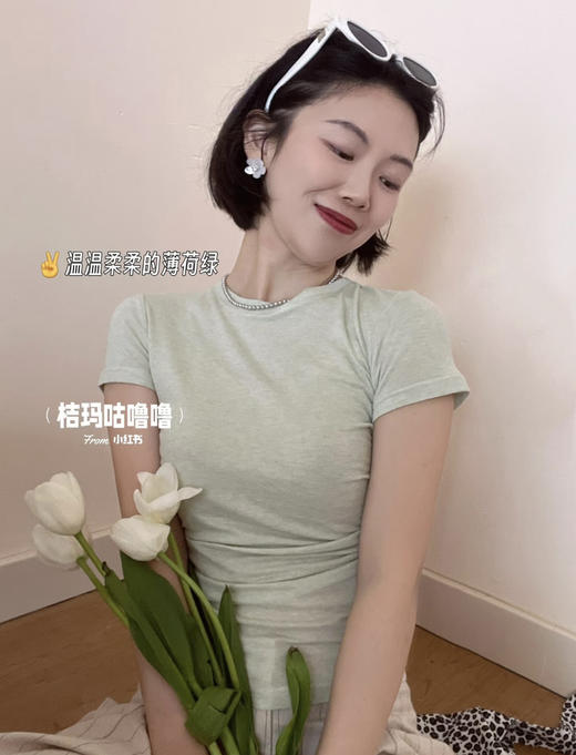 row同款镇店天丝羊毛短袖tee 商品图1