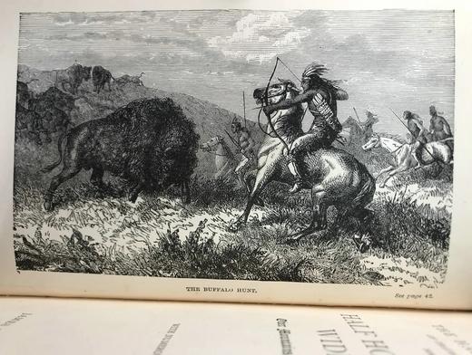 1900年 美国西部漫游记 数十幅精美版画插图 全真皮精装36开 商品图2