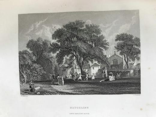 1863年 彭斯作品全集（全2卷） 数十幅版画插图 真皮精装16开 商品图14