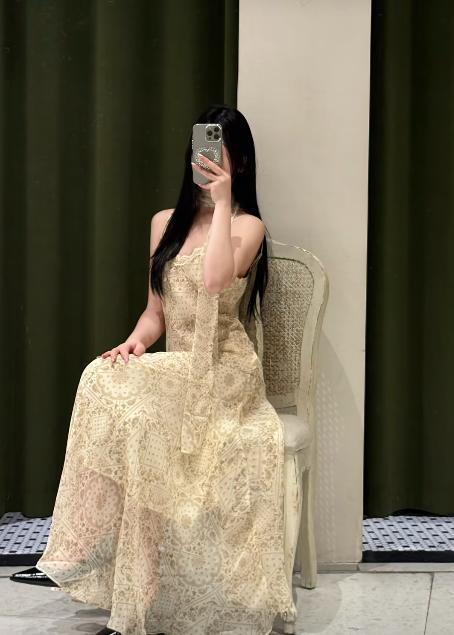 【门店同款】ENJOY夏季自然图腾印花吊带裙 170694463 商品图0