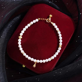 子佩集【四叶光年】银S925珍珠惜王妃手链【QJSL004】镀金四叶草水滴2602