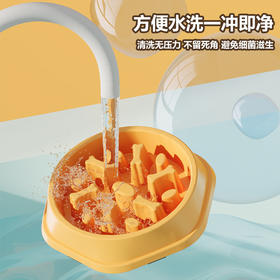 【原滑边角！稳固】宠物慢食碗喂食器防噎慢食碗马卡龙色用品狗碗狗狗食具漏食碗。xa