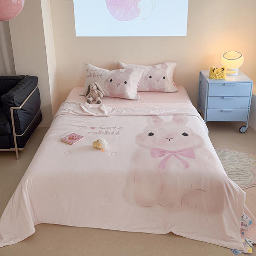 【防晒衣柔软冰凉面料】2026新款卡通冰皮床盖夏被四件套、单夏被 商品图1