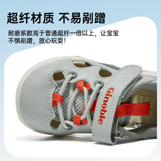 【私域团购】基诺浦夏季凉鞋儿童机能鞋透气凉鞋童鞋GY1590 商品图4
