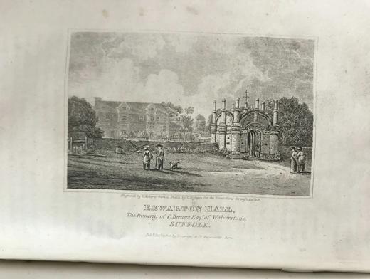 约19世纪早期 萨福克旅游者（全2卷合订本） 数十幅版画插图与地图 真皮精装大32开 商品图13