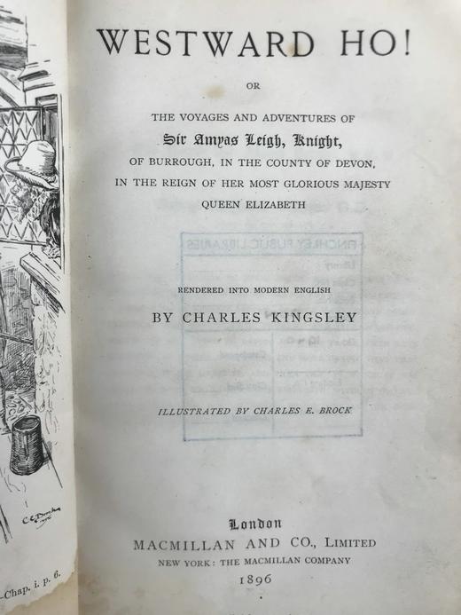 1896年 查尔斯·金斯莱《西行记》 董桥喜欢的C.E.布洛克50幅插图 全真皮精装32开 商品图2