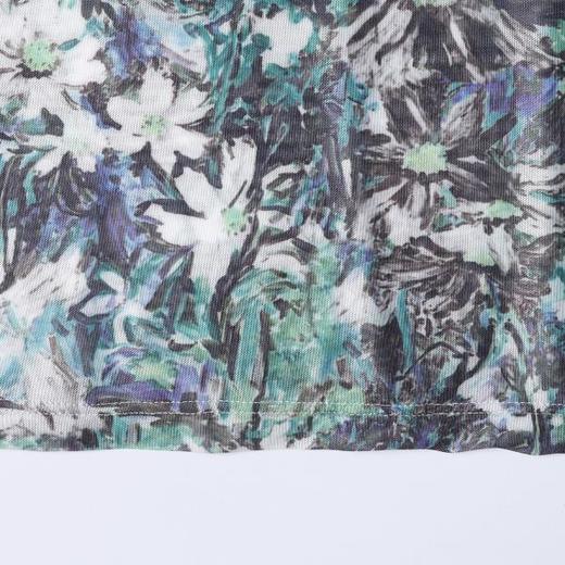 SDSA男装2026新款高贵轻奢小众撞色满印花卉圆领长袖T恤百搭休闲 商品图3