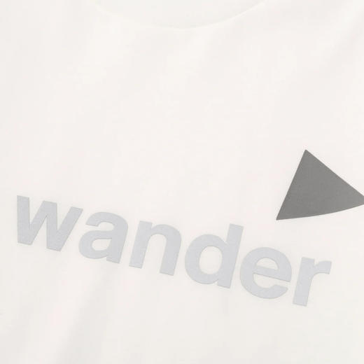 and wander Ref T (M)男装反光LOGO圆领短袖T恤 商品图2