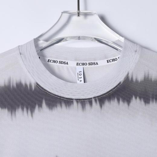 SDSA男装2026新款高贵轻奢简约透气撞色条纹圆领长袖T恤百搭休闲 商品图1