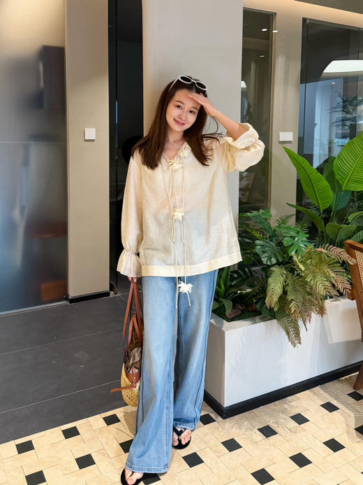 du家she计款天丝ya麻混纺衬衫|上身绝美，气质直接拉满 商品图12