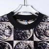 SDSA男装2026新款轻奢潮牌植绒棋盘格圆饼设计圆领短袖T恤百搭 商品缩略图1