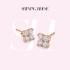 ShiningHouse[培育] 18k金钻石耳饰 刻面形人工真钻人造钻石K金耳钉简约钻石耳饰耳环悦己送礼臻选【此商品不支持7天无理由退货退款】预计3日发货 商品缩略图0