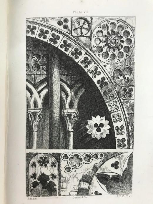 1901年 罗斯金《建筑的七盏明灯》 14幅插图 漆布精装32开 商品图12