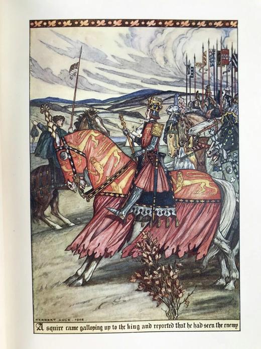 约20世纪早期 傅华萨编年史 12幅彩色插图 漆布精装32开 商品图4