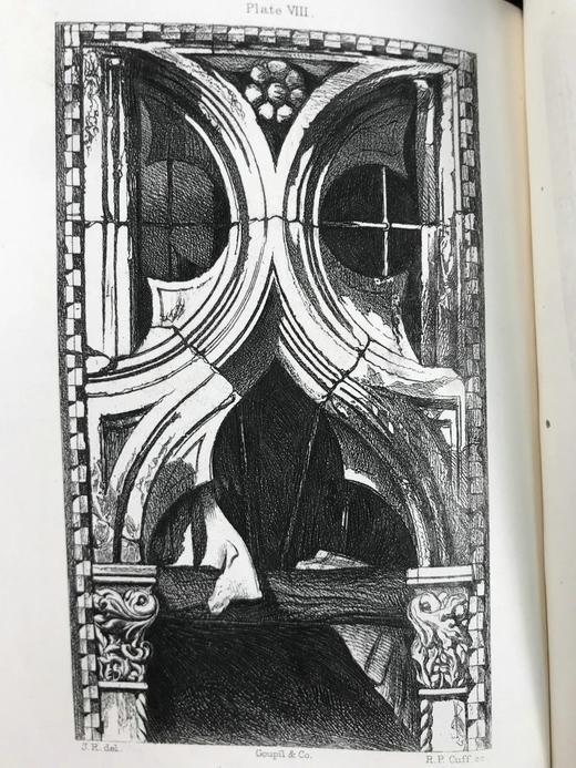 1901年 罗斯金《建筑的七盏明灯》 14幅插图 漆布精装32开 商品图13