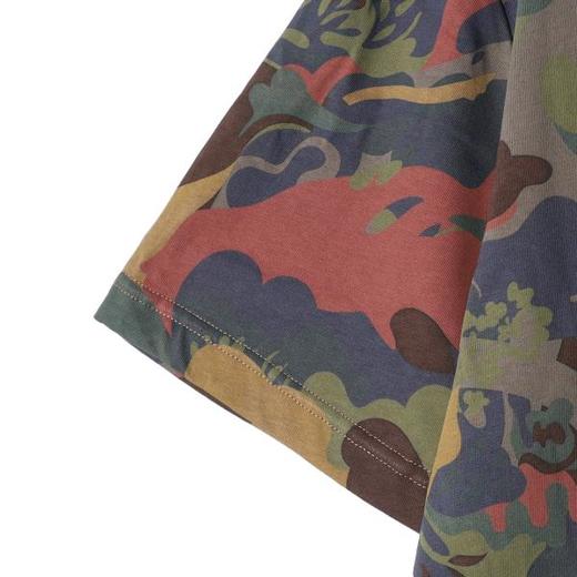 SDSA男装2026新款高贵轻奢美式复古丛林迷彩印花宽松圆领短袖T恤 商品图2