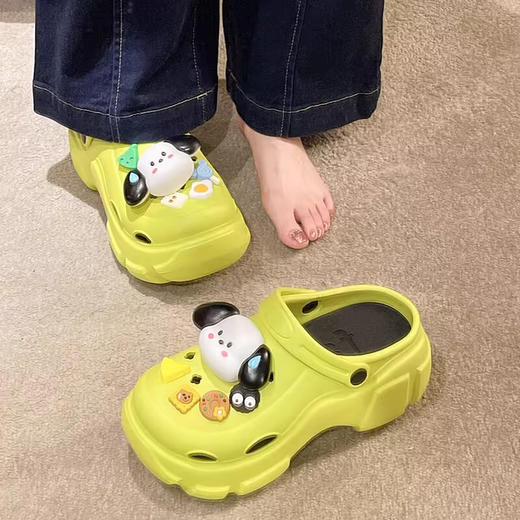 GZ买手优选可爱卡通外穿厚底洞洞鞋拖鞋（3-5天发货）-171193636 商品图1