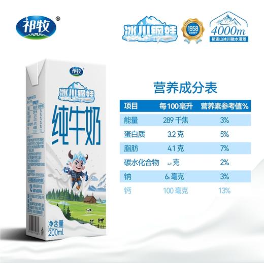 爆卖中🔥有奶皮子的祁牧·冰川钢娃纯牛奶生牛乳 进口荷斯坦奶牛 奶香浓厚蛋白含量卓越  4000m祁连山冰川融水灌溉牧场更纯净 商品图2