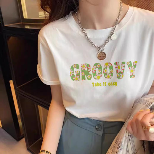 夏季福利❗69.9任选3件🌈【50色纯棉印花T】 纯棉 ~柔软亲肤💧教科书般舒适穿感❗休闲随性又百搭🔛宽松显瘦版型店 商品图1