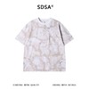 SDSA男装2026新款高贵轻奢裂纹滴胶扎染圆领短袖T恤百搭舒适上衣 商品缩略图0