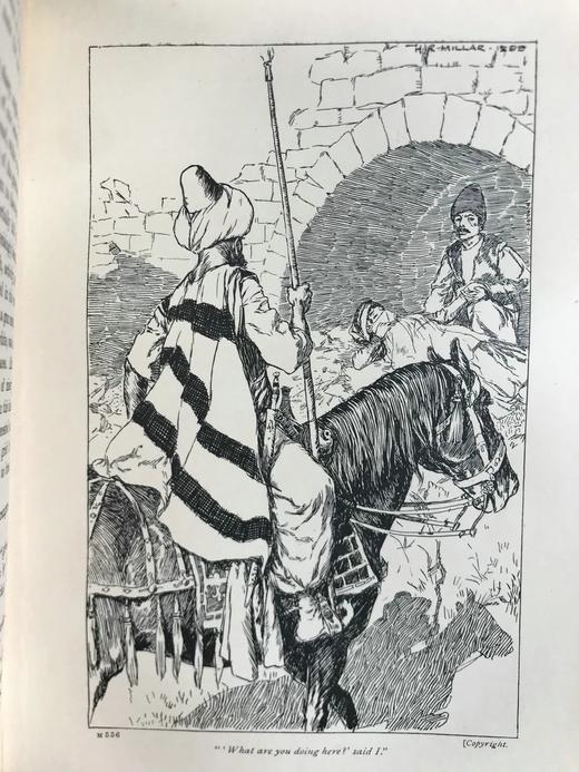 约20世纪早期 詹姆斯·莫里埃《伊斯法罕的哈吉巴巴历险记》 6幅插图 皮脊精装32开 商品图7