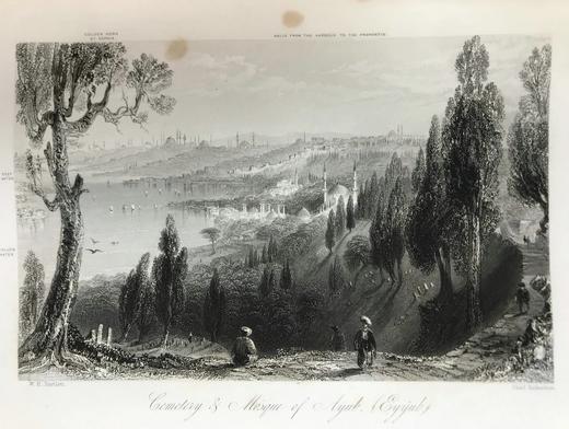 约19世纪中期 博斯普鲁斯之美 巴特利特近百幅风景版画 真皮精装16开 商品图12