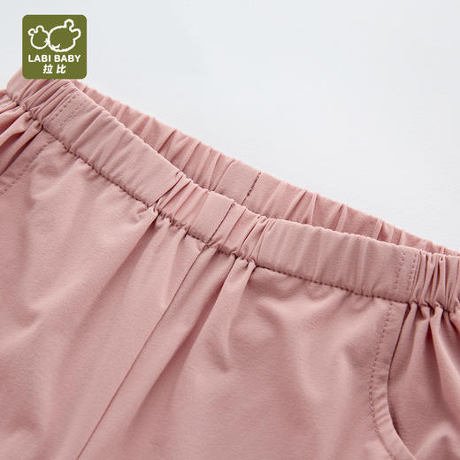 拉比童衣夏悦动束口长裤玫瑰红j6LZBC101435 商品图5