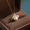 子佩集【蜜恋时光‌】银S925珍珠惜王妃套链项链【MLTL037】镀金蜜蜂2602 商品缩略图0
