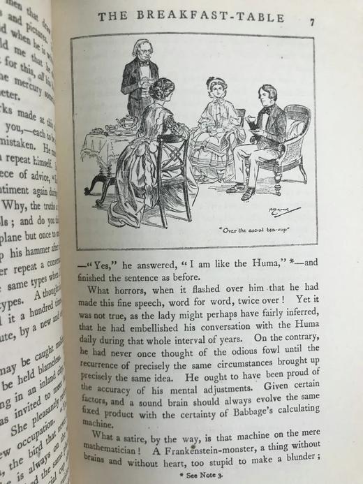 1920年 霍姆斯《早餐桌上的独裁者》 H.M.布洛克数十幅插图 漆布精装36开 商品图11