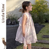 littletime女童新中式国风连衣裙夏季无袖立领印花旗袍裙公主裙 商品缩略图2