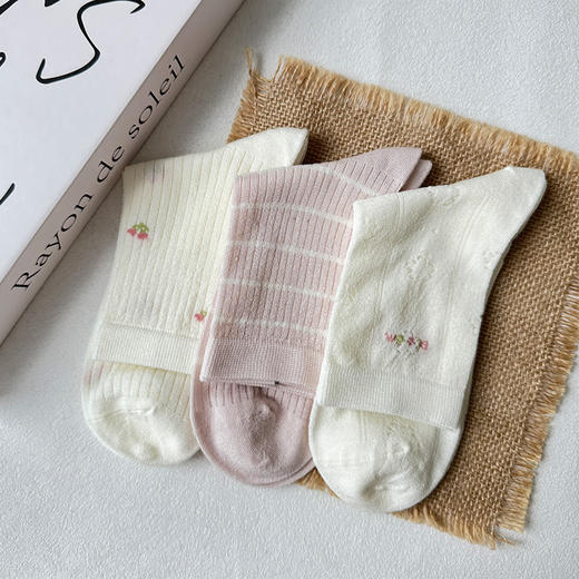 基础-简约粉色樱桃女中筒-纪念日百货门店同款170796988 商品图1