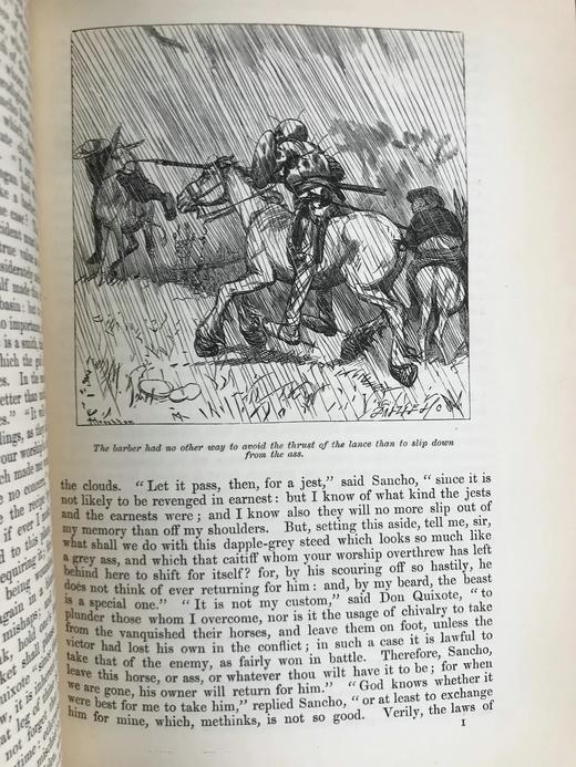 约19世纪后期  Charles Jarvis英译本 堂吉诃德 译自西班牙语原文 100幅插图 漆布精装大32开 商品图14