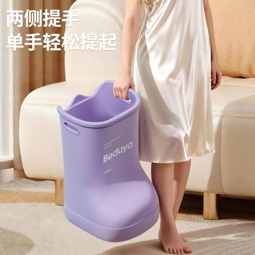 【加高桶身❗泡至小腿，温暖全身】养生泡jio桶 足浴桶个性异型便携亲肤按摩过膝过小腿洗脚软泡脚桶。rh 商品图3
