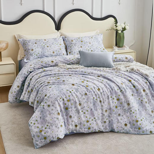 梦洁 纯棉印花四件套：小雏菊 商品图0