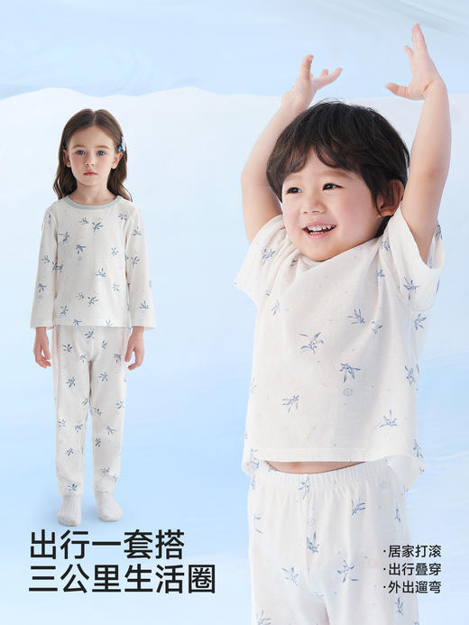 英氏儿童家居服套装男女童春夏新款小童纯棉短袖睡衣YLTAJ1S009A YLCAJ1S007A 商品图3