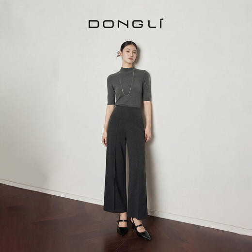 东黎 • 复苏的呼吸  毛绒女士舒适百搭阔腿裤 6009 商品图2